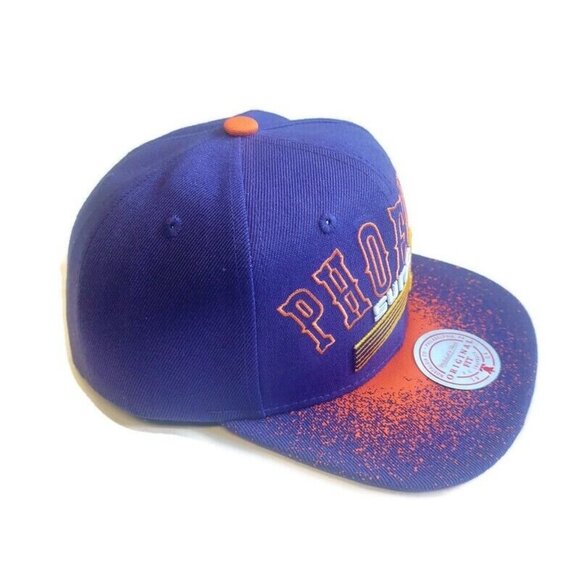 Mitchell & Ness Mens Phoenix Suns Snapback Hat Cap Adjustable Spray Paint Purple - Picture 3 of 6